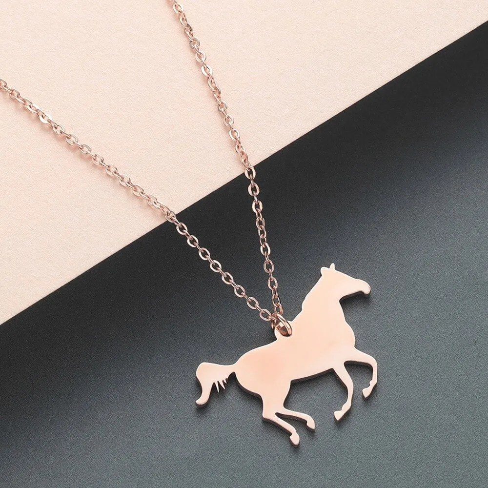 Elegant Full Horse Necklace