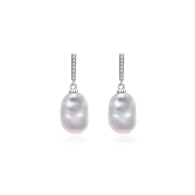 Elegant Keshi Freshwater Pearl Earrings WE00599