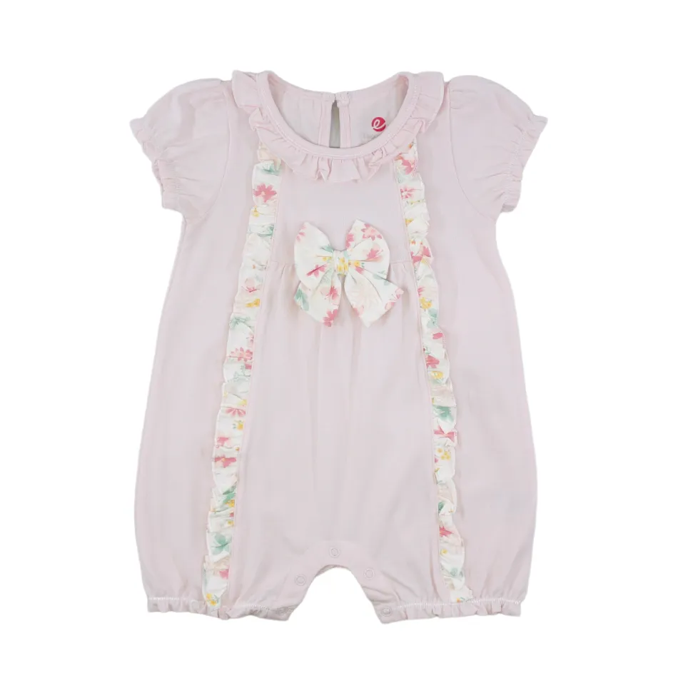 Elegant Kids Romper With Ruffle Details