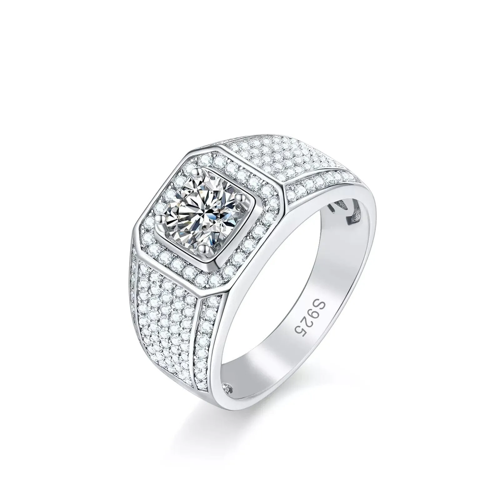 Elegant Moissanite 925 Sterling Ring