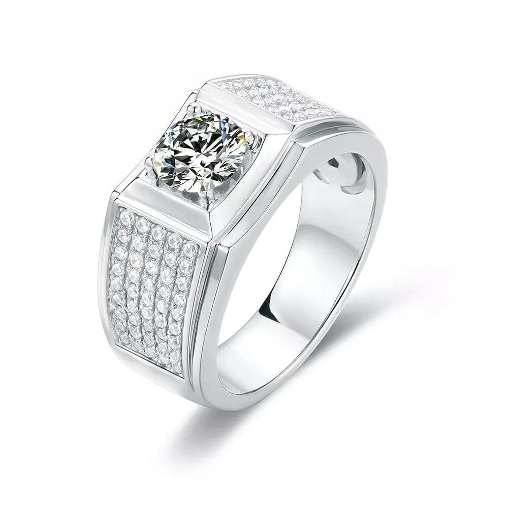 Elegant Moissanite 925 Sterling Ring