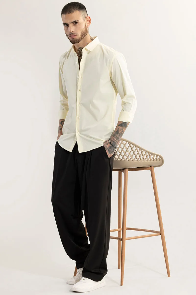 Elegant Monotone Yellow Shirt