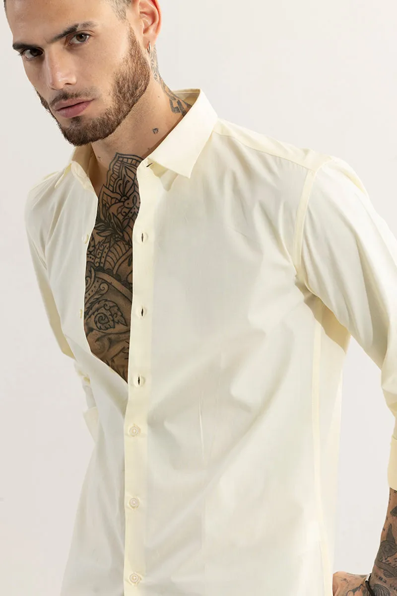 Elegant Monotone Yellow Shirt