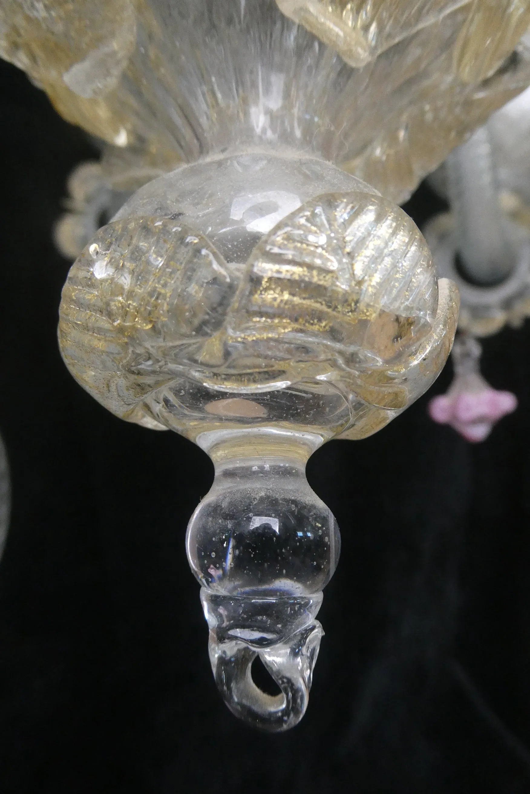 Elegant Murano Glass Chandelier - Needs some repairs