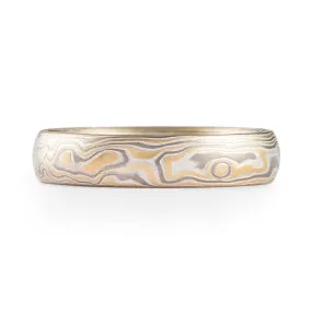 Elegant Woodgrain Pattern Ring in Flare Palette