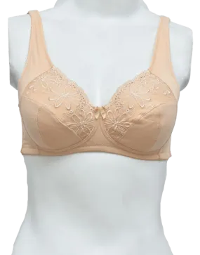 Front Embroidered Elegant Cotton Bra