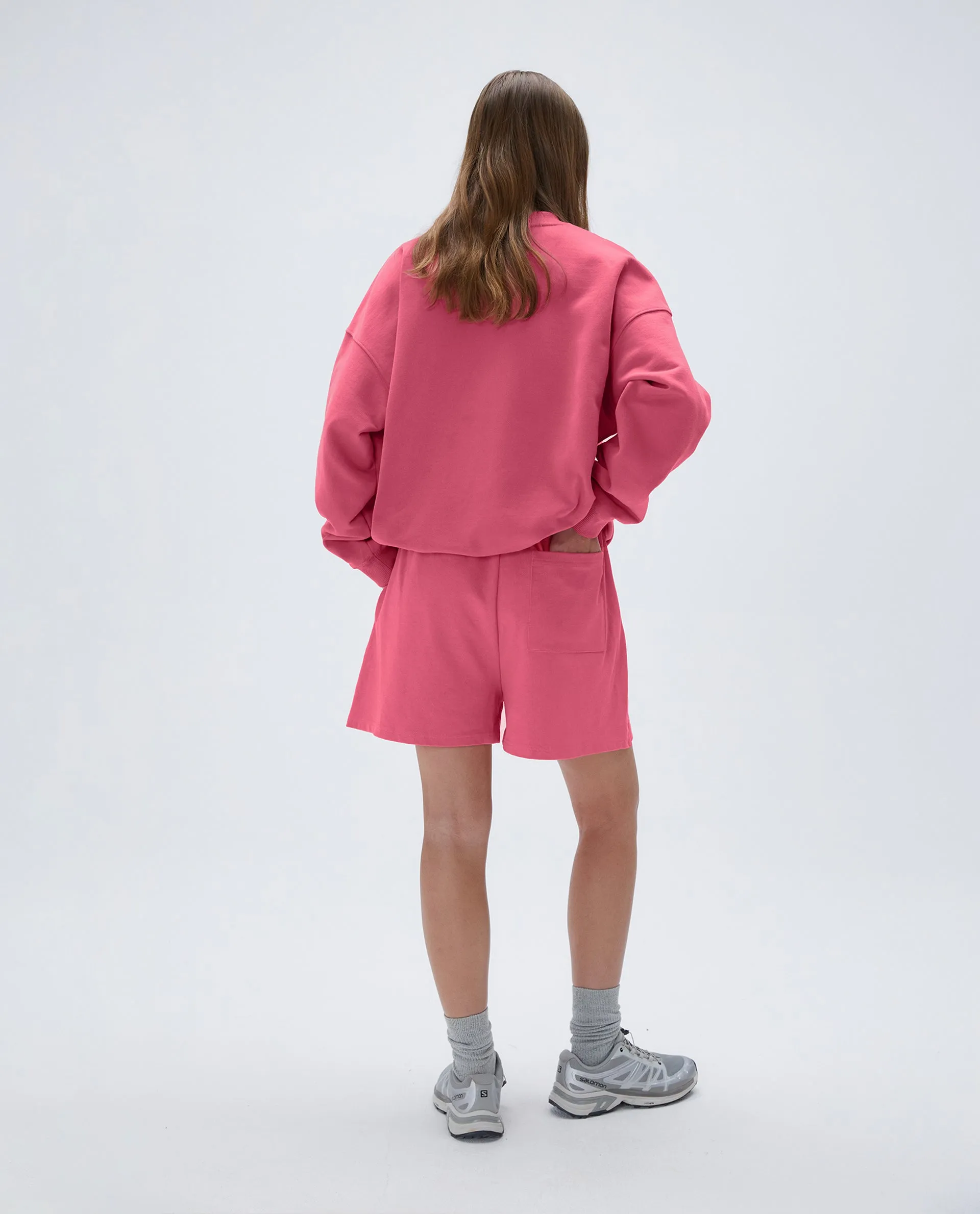 Graphic Oversized Sweatshirt - Pink