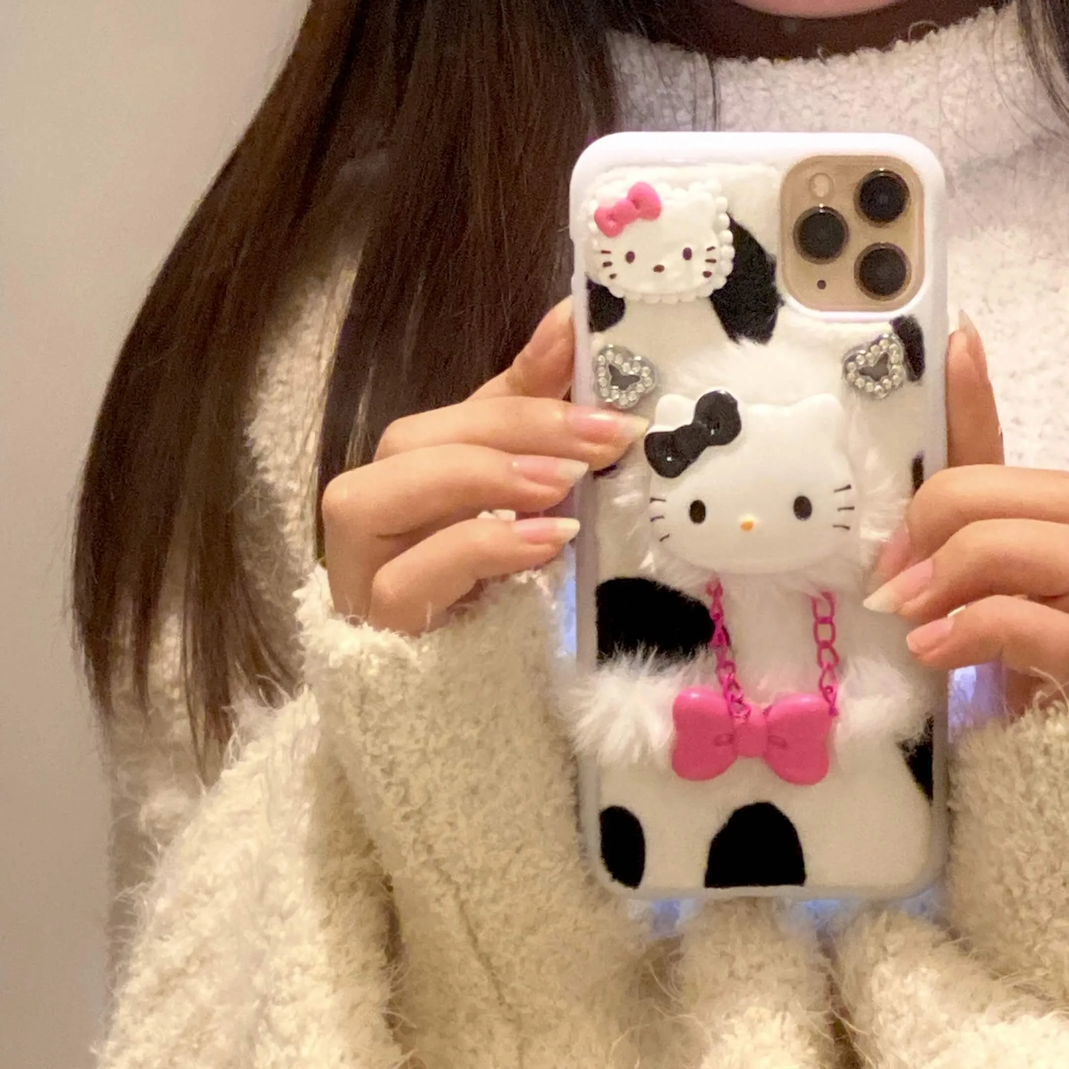 HANDMADE Plush iphone case by1901