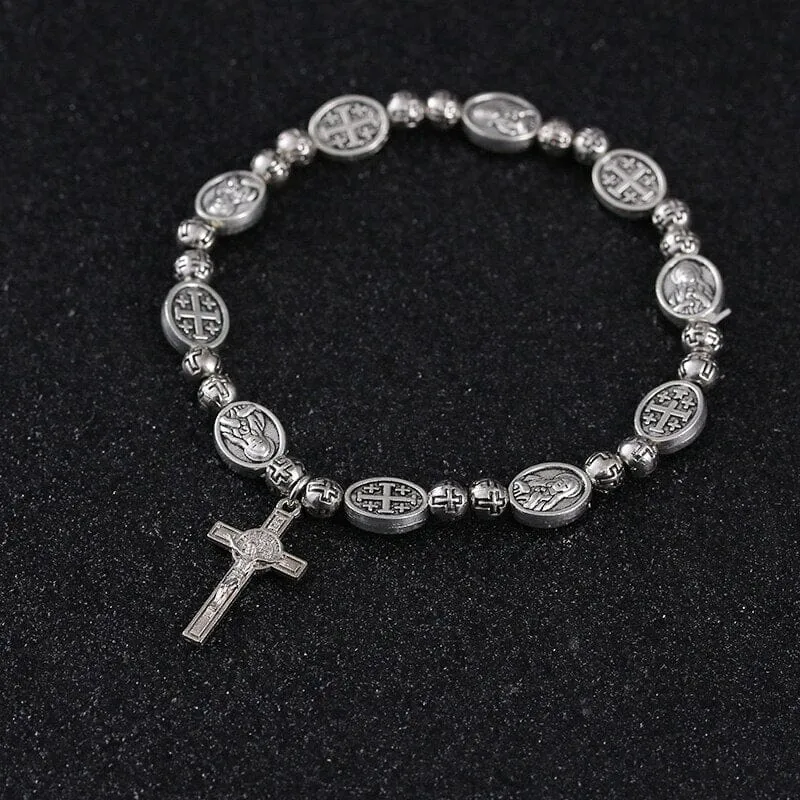 Handmade Rosary WWJD Bracelet