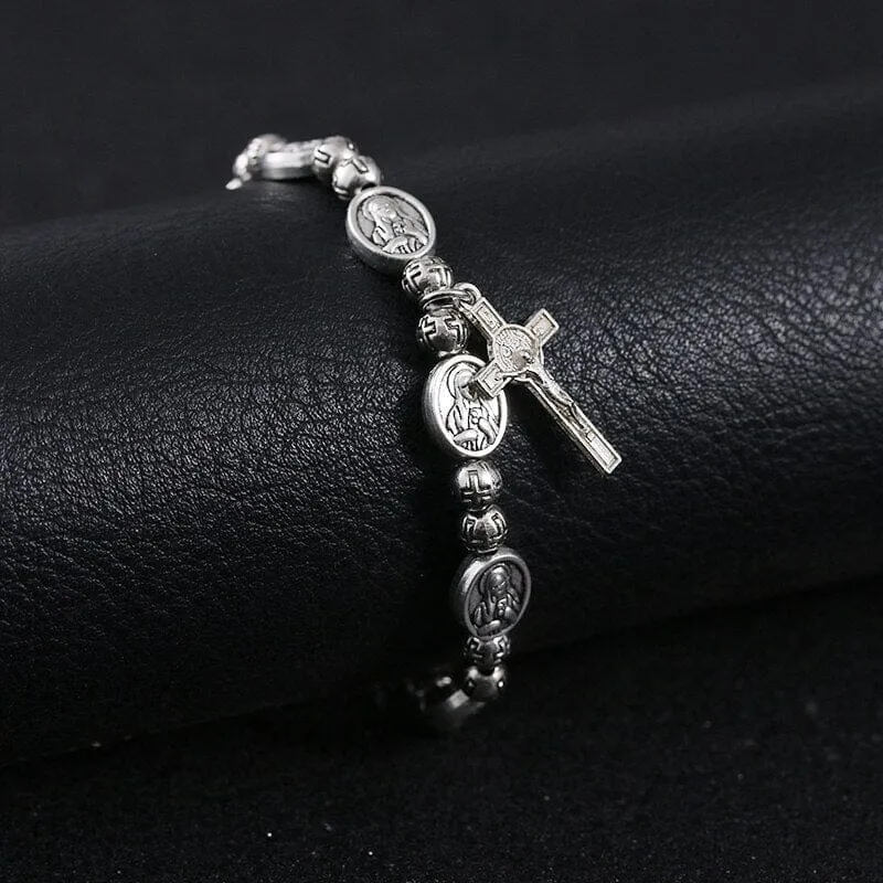 Handmade Rosary WWJD Bracelet