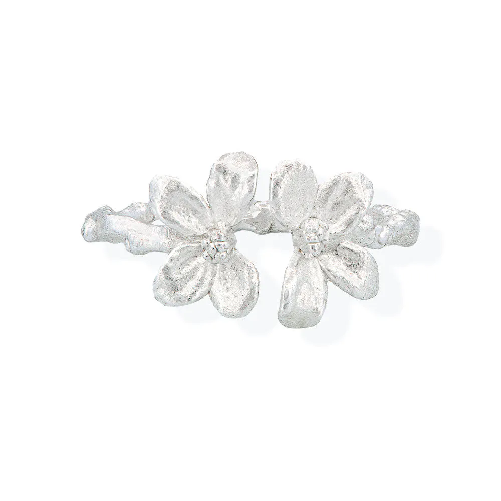 Handmade Silver Ring Little Flowers