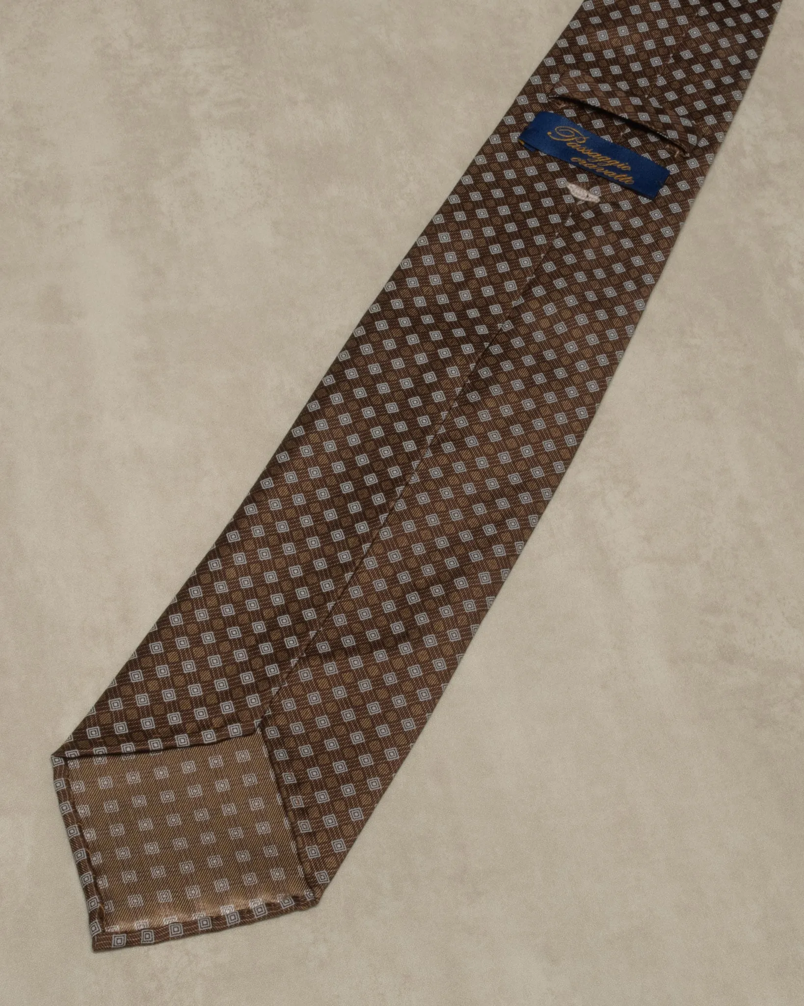 Handmade Vintage 7-Fold Silk Tie #1431