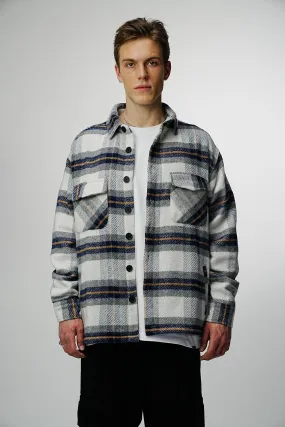 Heavy Oversized Flannel Shirt Monochrome