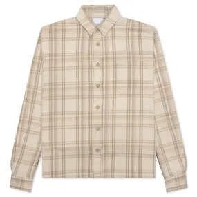 Hemi Oversized Shirt - Wheat Check