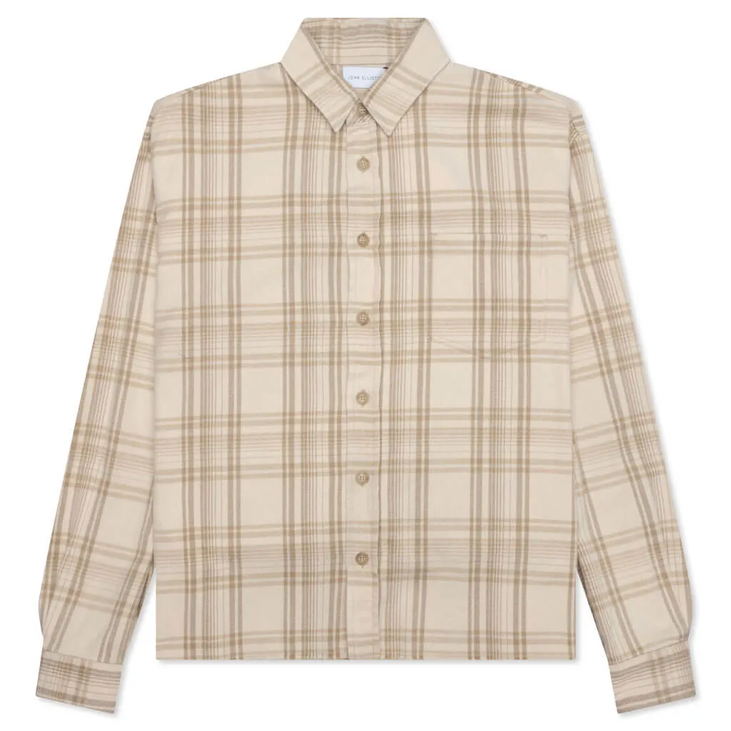 Hemi Oversized Shirt - Wheat Check