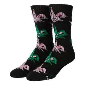 HUF HUF X FREDDIE GIBBS LUCKY CREW SOCK-BLACK