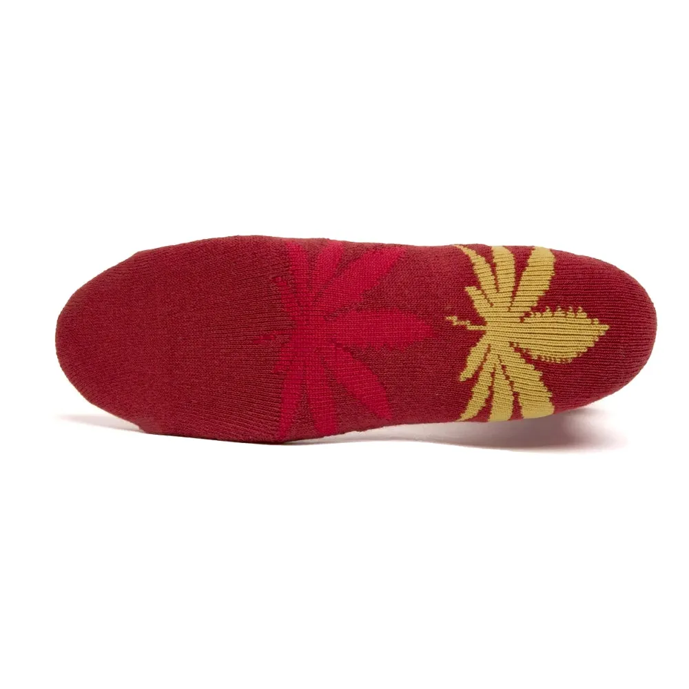 HUF PLANTLIFE SOCK-BURGUNDY