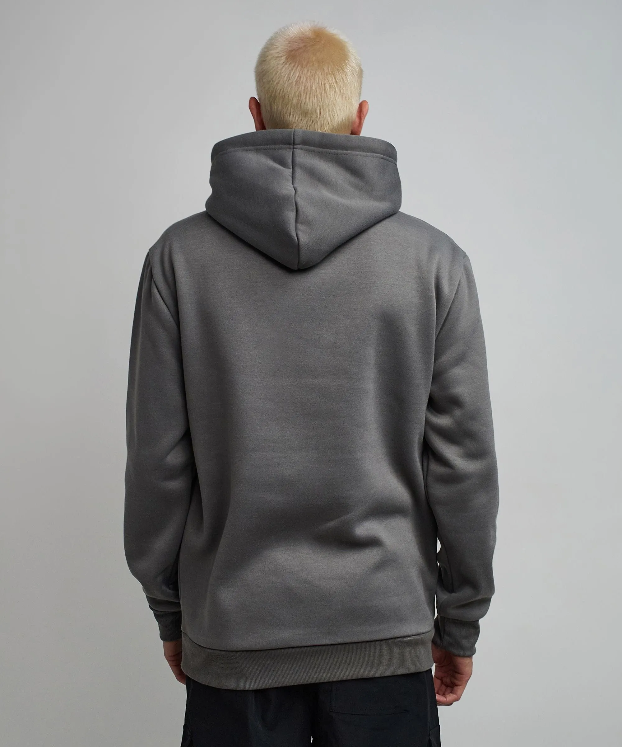 In Memory Of Graphic Print Hoodie - Grey