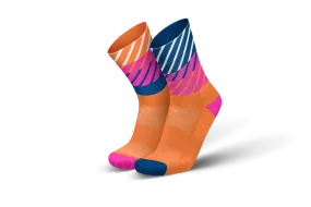 INCYLENCE Running Diagonals Orange Royal Long Sock