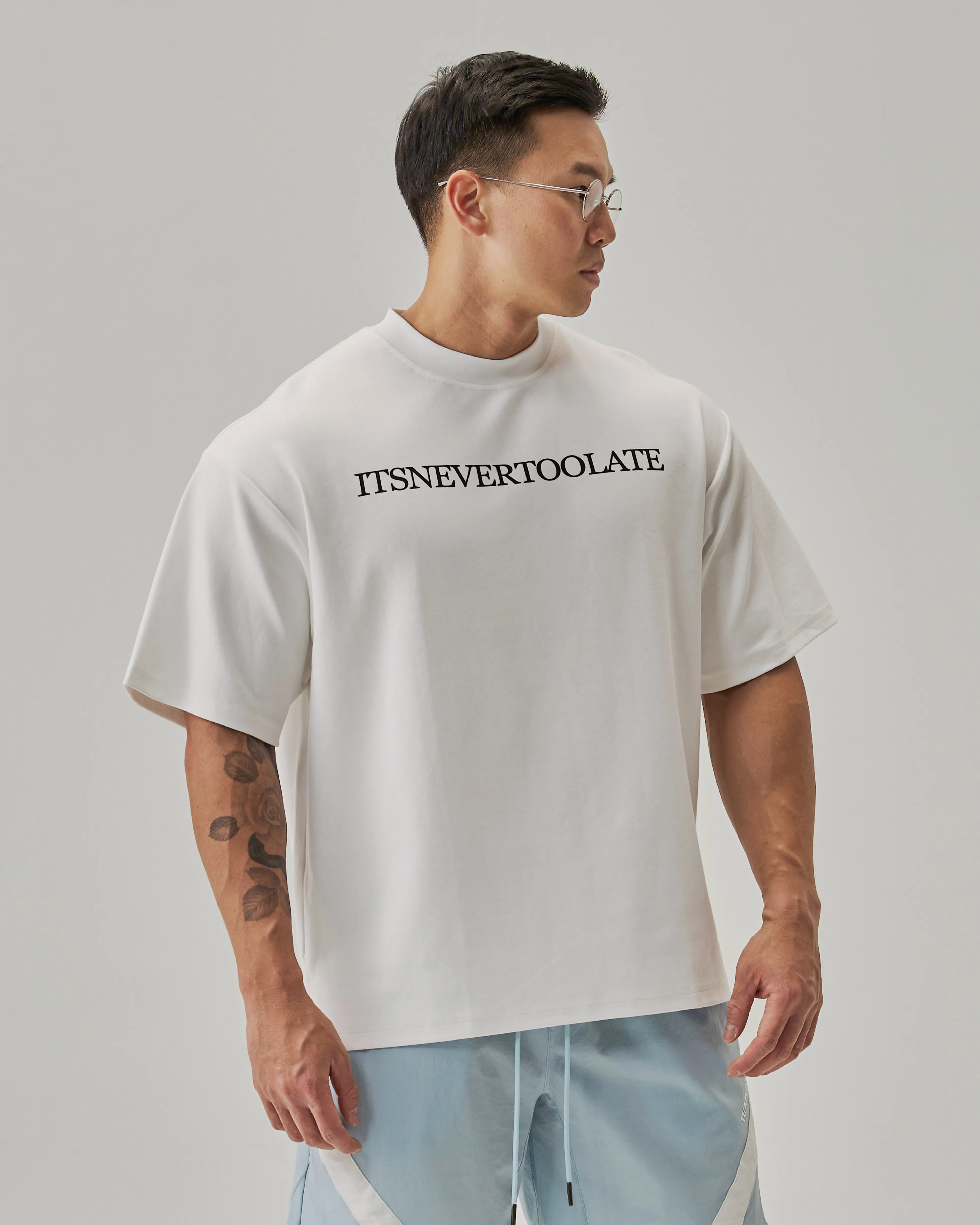 ''ITSNEVERTOOLATE'' Heavy Oversized