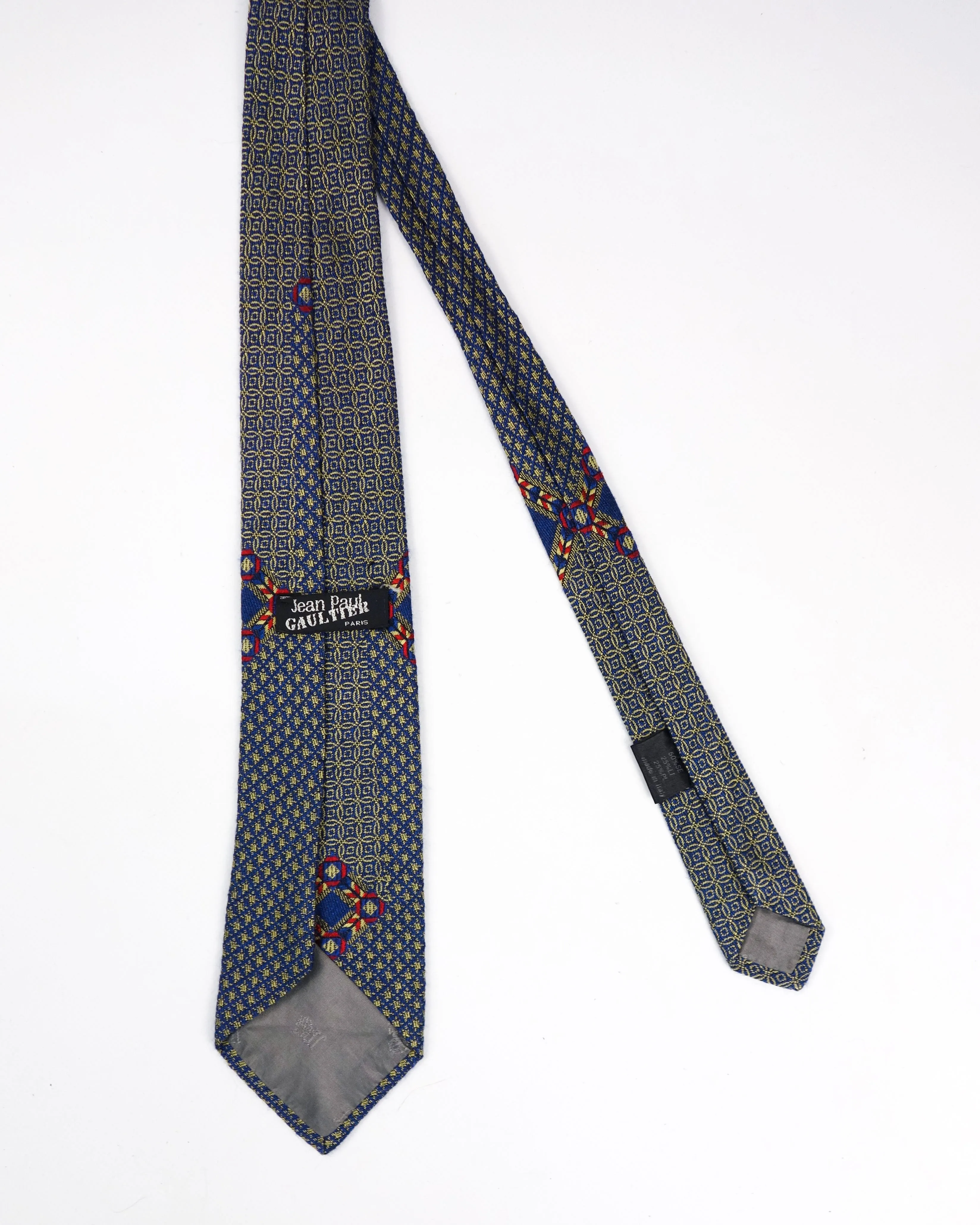 Jean Paul Gaultier Patterned Texture Tie 1990's