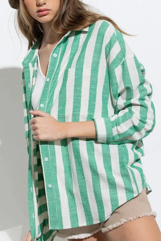 Kimberly Stripe Oversized Shirt