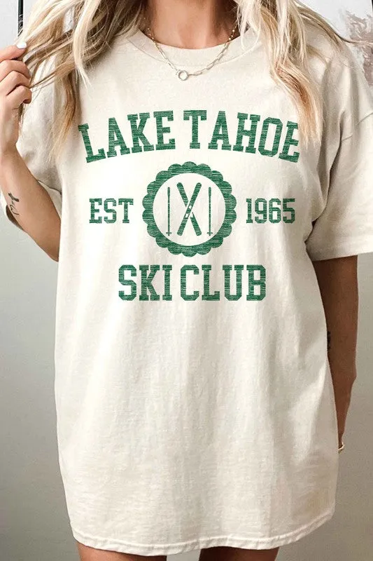 LAKE TAHOE SKI CLUB OVERSIZED TEE