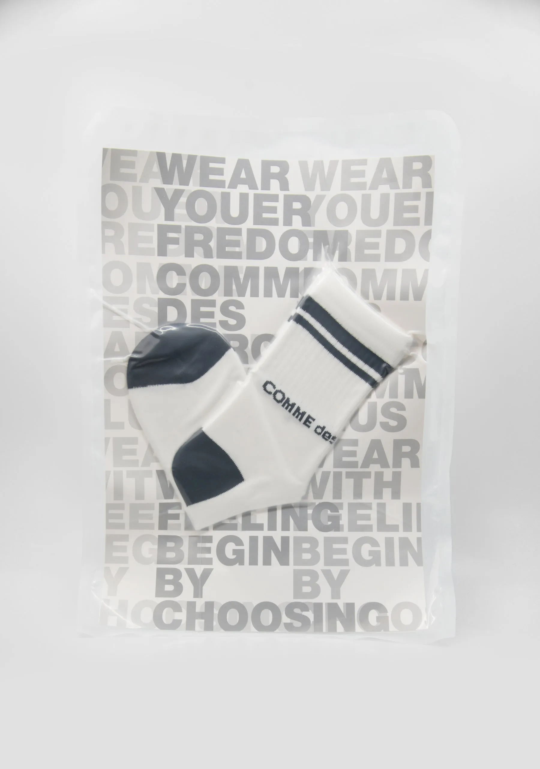 Logo Sock White/Black PI-K503