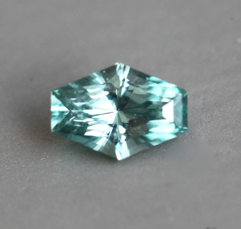 Loose 0.74 Ct Coffin Montana Mint Green Sapphire