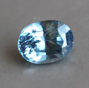 Loose 1.54 Ct Aqua Blue Sapphire