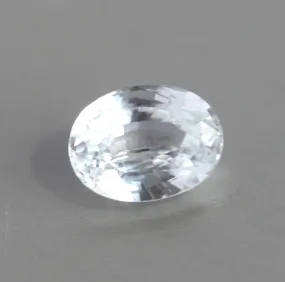 Loose 1.54 Ct Oval White Sapphire