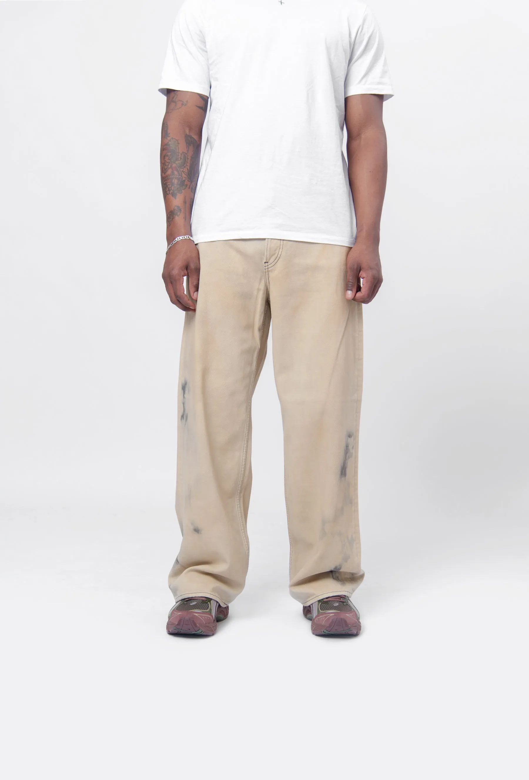 Loose Fit Jeans-1981M Beige/Black FN Smokey