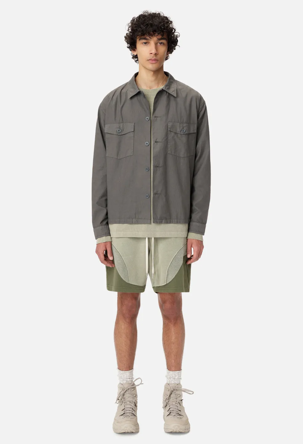 Loose Stitch Shorts / Washed Olive