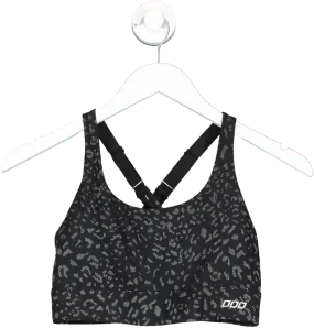 Lorna Jane Black Patterned Sports Bra UK S