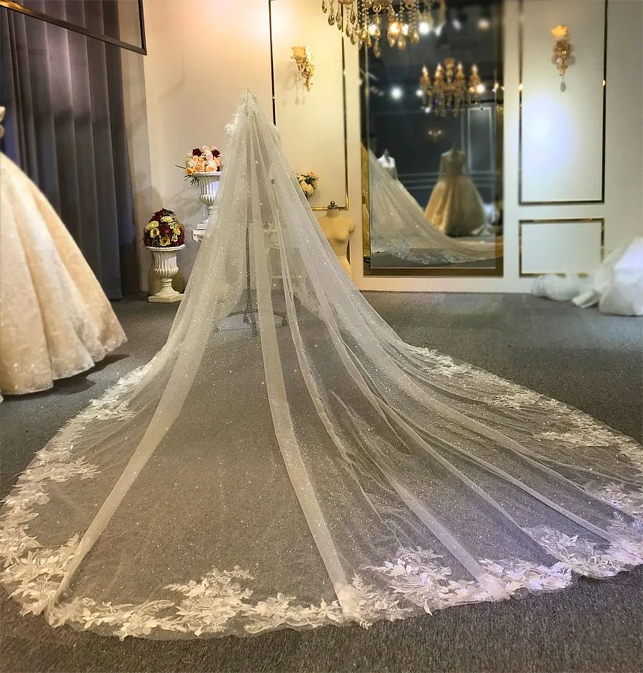 Luxury Long Train Wedding Veil  2020