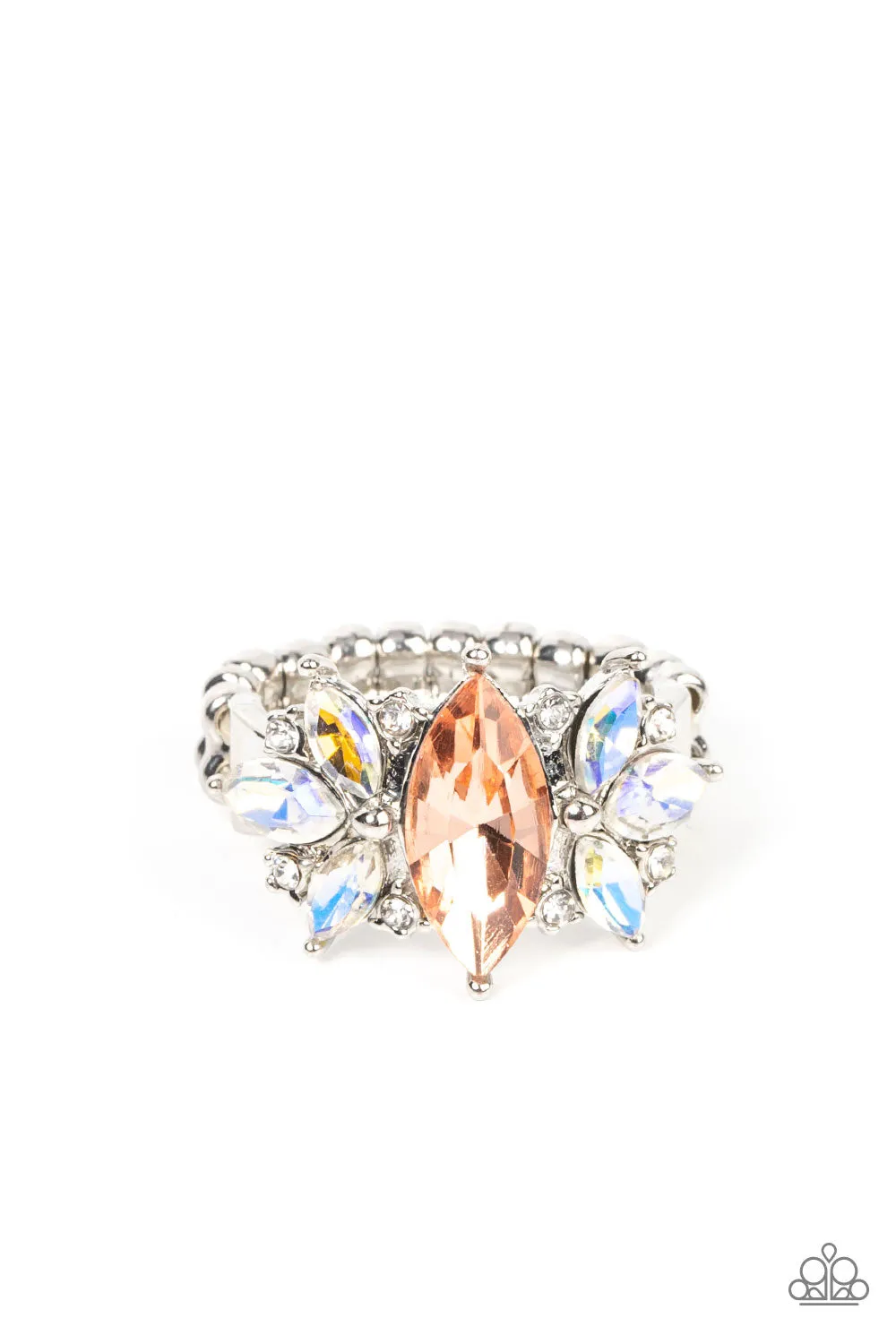 Luxury Luster - Orange Paparazzi Ring