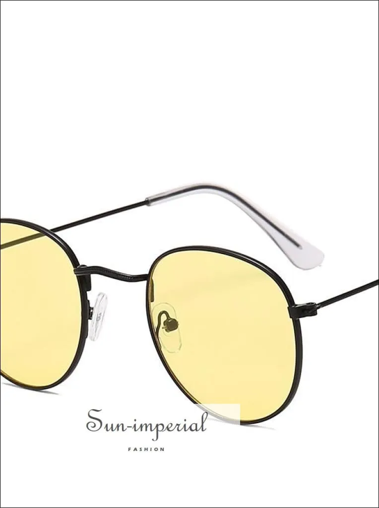 Luxury Mirror Sunglasses Women/men Round Sun Glasses