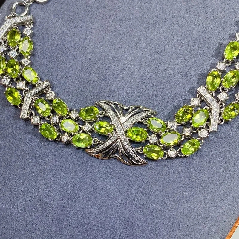 Luxury Peridot 925 Sterling Silver