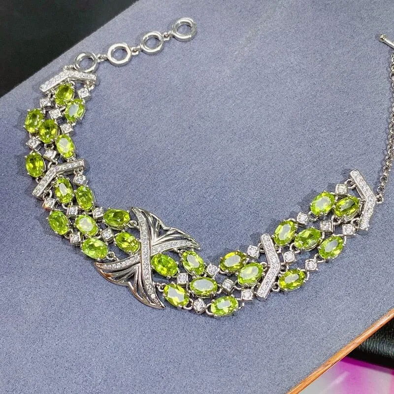 Luxury Peridot 925 Sterling Silver