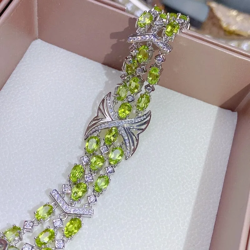 Luxury Peridot 925 Sterling Silver