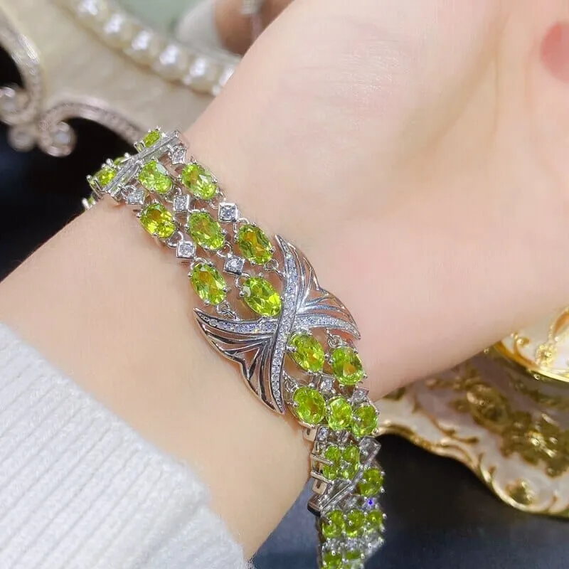 Luxury Peridot 925 Sterling Silver