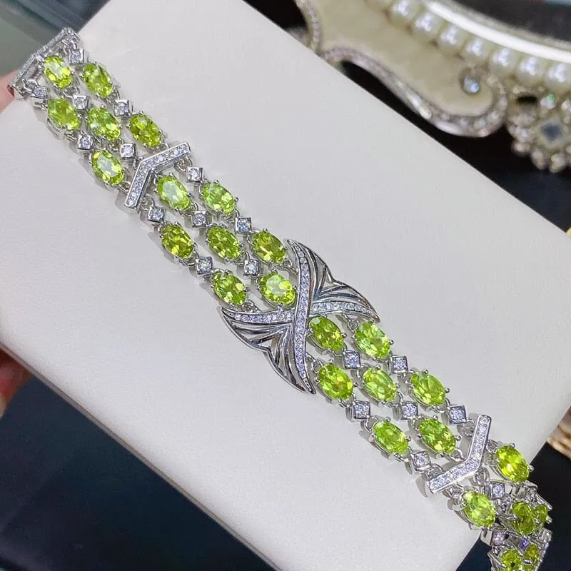 Luxury Peridot 925 Sterling Silver