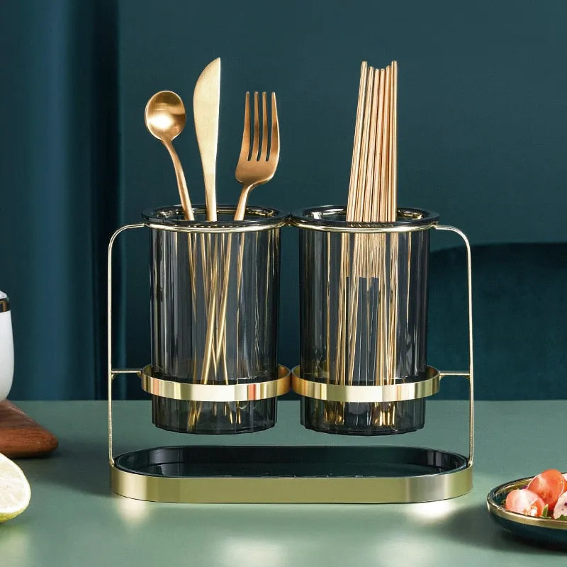 Luxury Spoon Fork Chopsticks Storage Holder