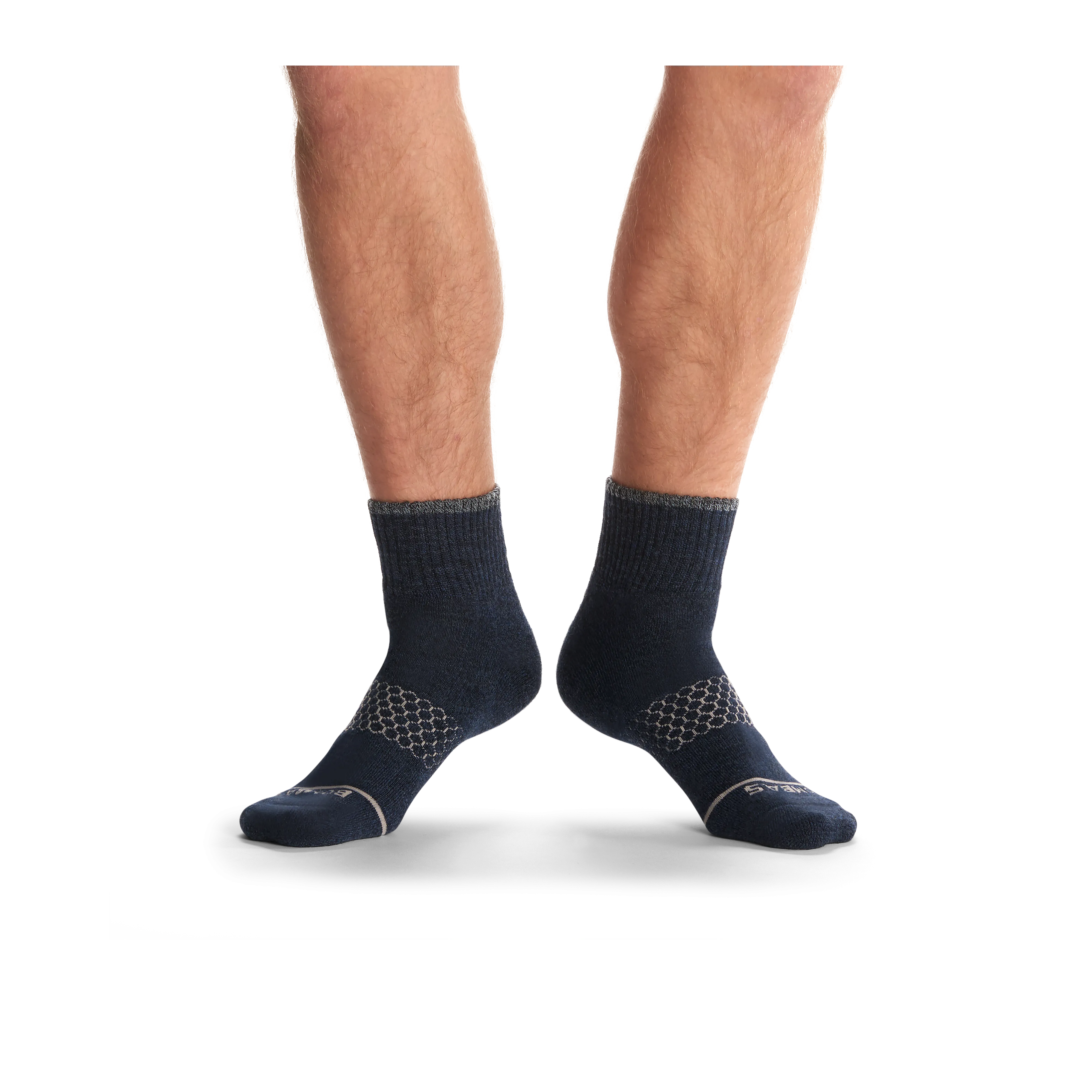 Men's Merino Wool Blend Quarter Sock 4-Pack