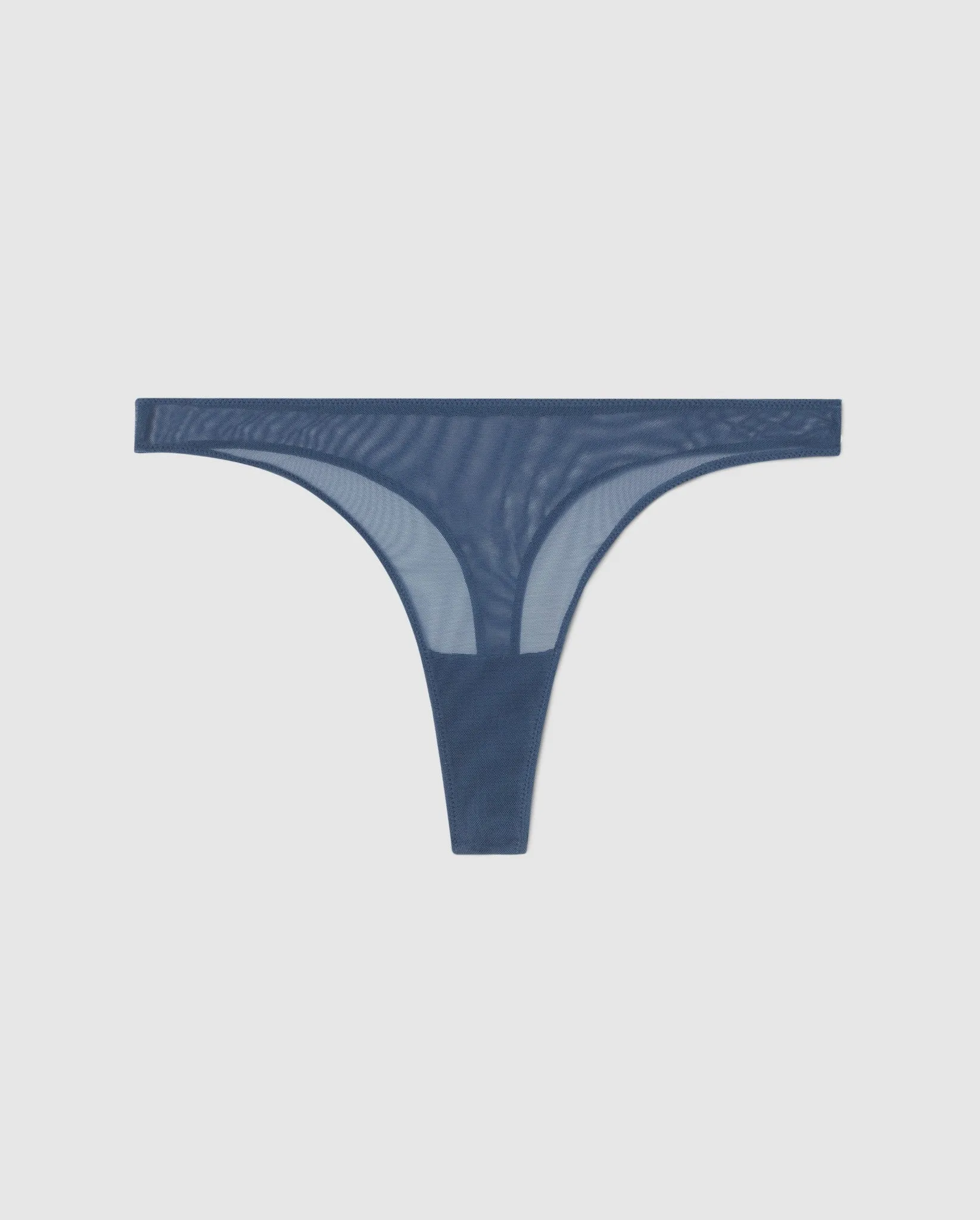 Mesh Thong Faded Blue