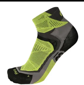 Mico short run sock extralight weight X-Performance CA01287 605 anthracite yellow fluo 