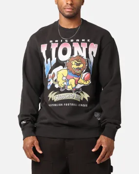 Mitchell & Ness Brisbane Lions Character Crewneck Faded Black