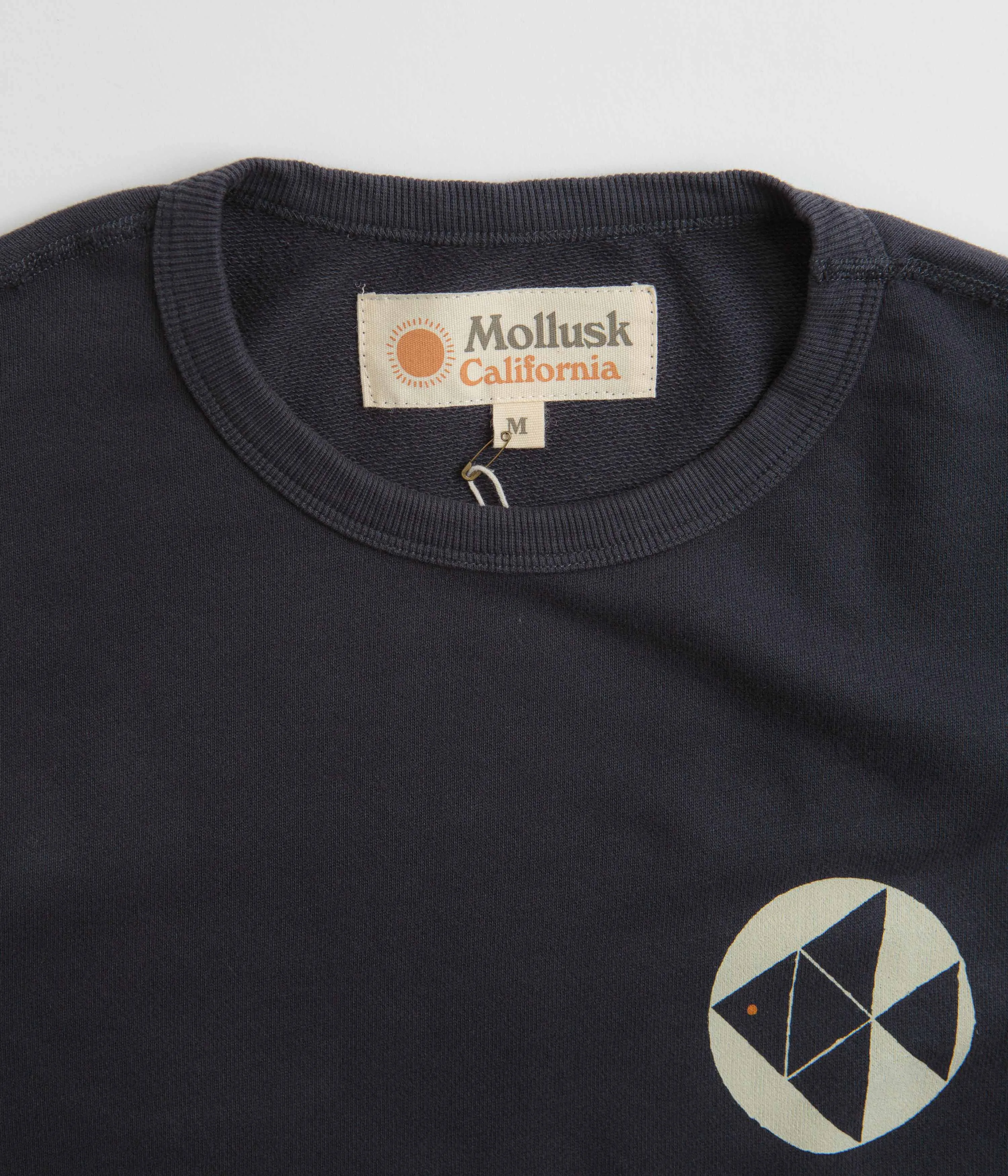 Mollusk Triangulation Crewneck Sweatshirt - Faded Navy