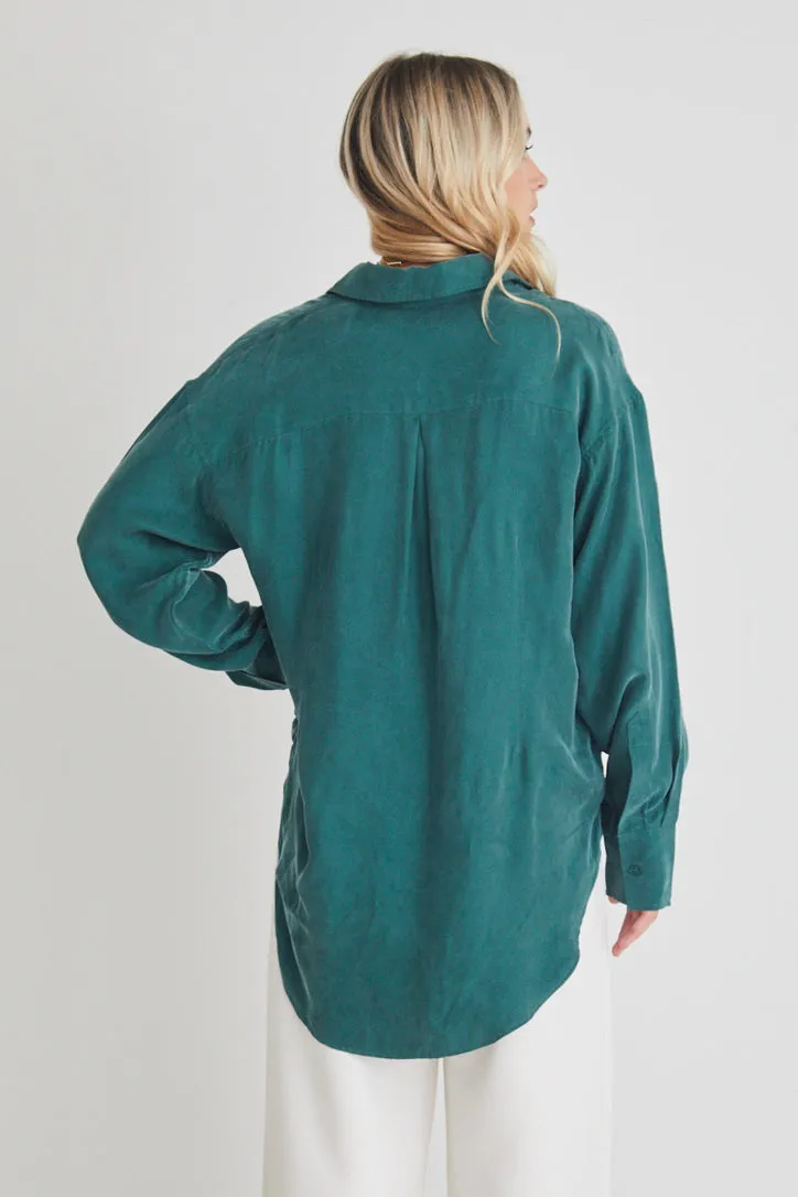 Montana Forest Cupro Oversized Shirt