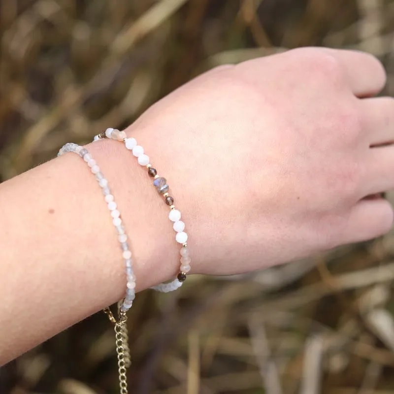 Moonstone and Sunstone Luxury Bracelet